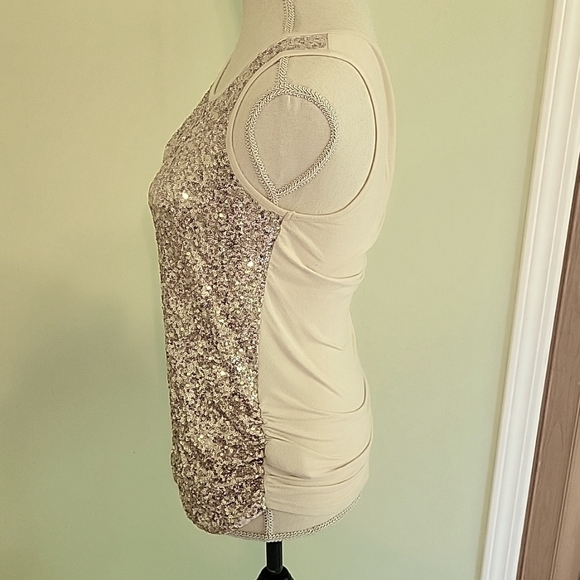 (A) Suzy sheir size medium sequin top - Picture 4 of 6